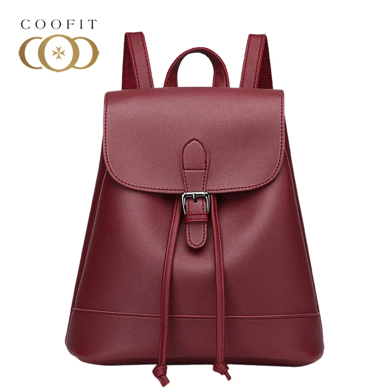 Coofit Fashion PU Leather Backpack For Women Female Drawstring School Bagpack For Teens Girls Travel Rucksack Daypack Flap Cover
Coofit Fashion PU Leather Backpack For Women Female Drawstring School Bagpack For Teens Girls Travel Rucksack Daypack Flap Cover
