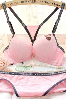 2014 New fashion lovely 100% cotton Push Up Bras Set Front Closure underwear girls Bras Set Briefs Set for women
2014 New fashion lovely 100% cotton Push Up Bras Set Front Closure underwear girls Bras Set Briefs Set for women