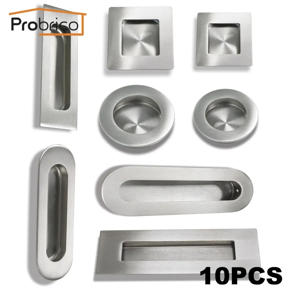 Probrico 10PCS Recessed Kitchen Cabinet Door Handle Stainless Steel Round/Square/Oval Furniture Drawer Knob Flush Finger Pull
Probrico 10PCS Recessed Kitchen Cabinet Door Handle Stainless Steel Round/Square/Oval Furniture Drawer Knob Flush Finger Pull