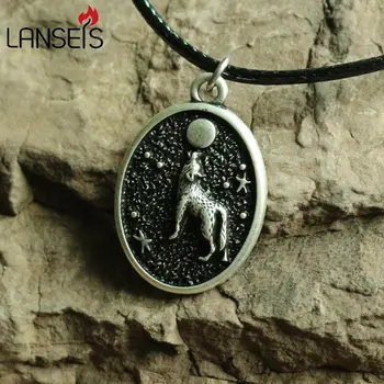 lanseis 1pc Free shipping Handmade Howling wolf Moon pendant wolf and Triple Moon Vintage animal necklace girls boy nart jewelry
lanseis 1pc Free shipping Handmade Howling wolf Moon pendant wolf and Triple Moon Vintage animal necklace girls boy nart jewelry