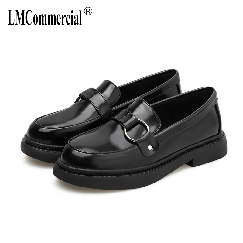 Spring Autumn 2019 Soft Girl Leather Belt Buckle Thick sole Single Shoe Leather Shoe Lefu Shoe with Black Big Head Shoes womens
Spring Autumn 2019 Soft Girl Leather Belt Buckle Thick sole Single Shoe Leather Shoe Lefu Shoe with Black Big Head Shoes womens