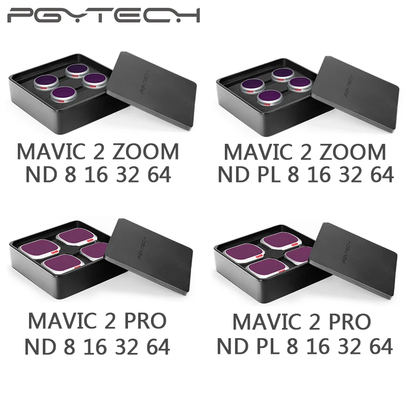 PGYTECH Professional Version Filter Kit For DJI MAVIC 2 Pro /Zoom ND8 ND16 ND32 ND64 PL Lens Filter for DJI MAVIC 2 Accessories
PGYTECH Professional Version Filter Kit For DJI MAVIC 2 Pro /Zoom ND8 ND16 ND32 ND64 PL Lens Filter for DJI MAVIC 2 Accessories