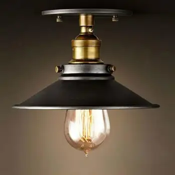 Loft Vintage Ceiling Lamp Round Retro Ceiling Light Industrial Design Edison Bulb Antique Lampshade Ambilight Lighting Fixture
Loft Vintage Ceiling Lamp Round Retro Ceiling Light Industrial Design Edison Bulb Antique Lampshade Ambilight Lighting Fixture