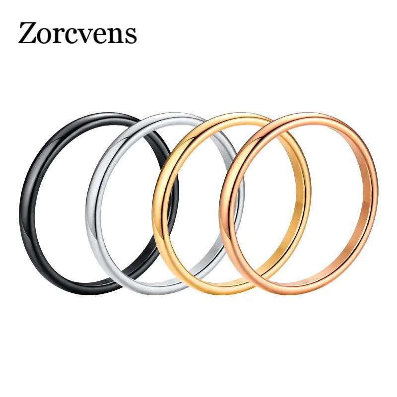 ZORCVENS 2019 New Engagement Ring for Women Simple 316L Stainless Steel Silver Gold Color Finger Girl Gift
ZORCVENS 2019 New Engagement Ring for Women Simple 316L Stainless Steel Silver Gold Color Finger Girl Gift