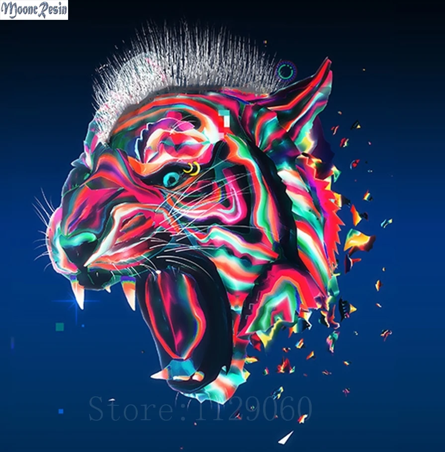 MOONCRESIN 5D Diamond Mosaic Colorful Ferocious Tiger Diy Diamond Painting Cross Stitch Full Diamond Embroidery Square Drill Kit
MOONCRESIN 5D Diamond Mosaic Colorful Ferocious Tiger Diy Diamond Painting Cross Stitch Full Diamond Embroidery Square Drill Kit