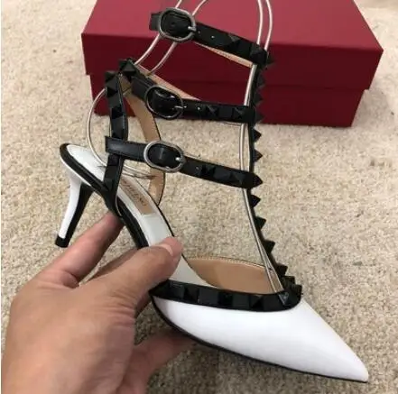 Designer women high heels sandals party fashion rivets girls sexy pointed shoes Dance shoes wedding shoes Double straps sandals
Designer women high heels sandals party fashion rivets girls sexy pointed shoes Dance shoes wedding shoes Double straps sandals