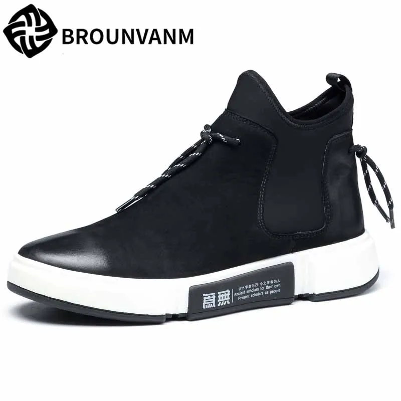 High-top shoes men Korean Chelsea boots men's casual shoes all-match cowhide breathable sneaker fashion Leisure Martin boots
High-top shoes men Korean Chelsea boots men's casual shoes all-match cowhide breathable sneaker fashion Leisure Martin boots