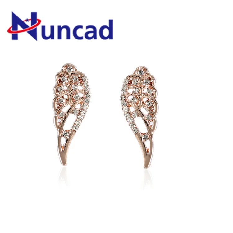 Trendy Fullr Crystal Wing Ear Nail Small Lovely Cherub Wing Fashion Personality Design Ear Nail Earrings For Women Jewelry
Trendy Fullr Crystal Wing Ear Nail Small Lovely Cherub Wing Fashion Personality Design Ear Nail Earrings For Women Jewelry
