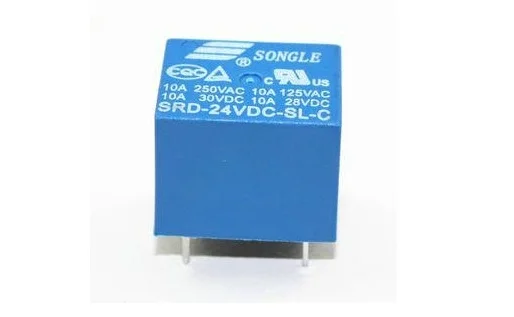 Free shipping 5PCS SRD-24VDC-SL-C 24VDC 10A Power relay PCB Type T73-24V 5 feet SRD-24VDC-SL-C New and original
Free shipping 5PCS SRD-24VDC-SL-C 24VDC 10A Power relay PCB Type T73-24V 5 feet SRD-24VDC-SL-C New and original