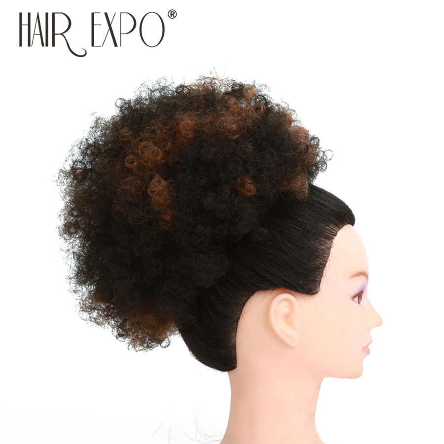 Golden-Beauty-10-inches-Women-s-Afro-Curly-Chignons-Bun-Hairpiece-Synthetic-Hair