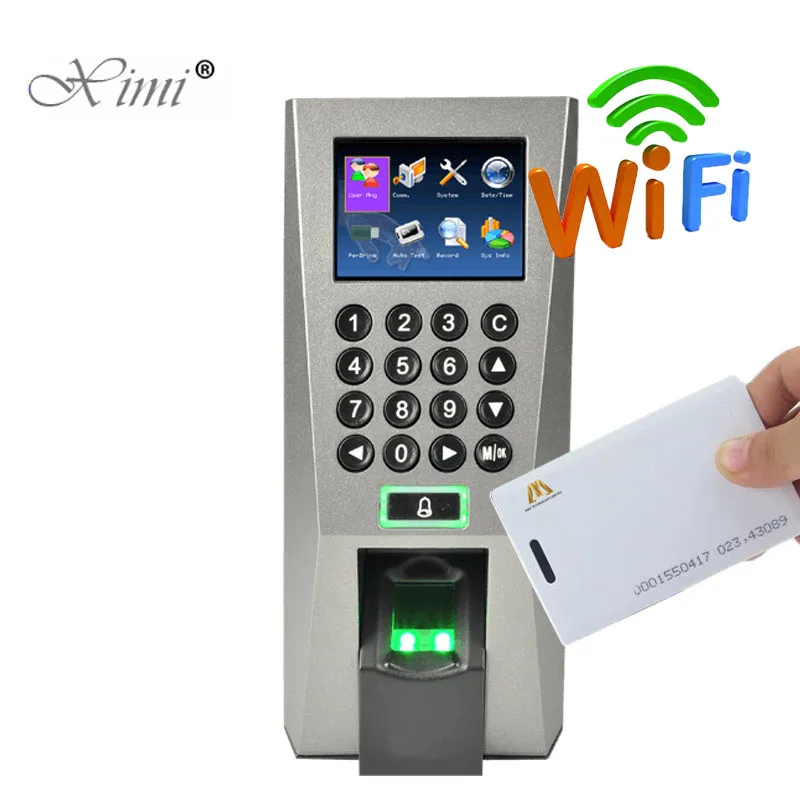 

ZK F18 Biometric Fingerprint Access Control And Time Attendance With WIFI TCP/IP 125KHZ RFID Card Door Access Control System