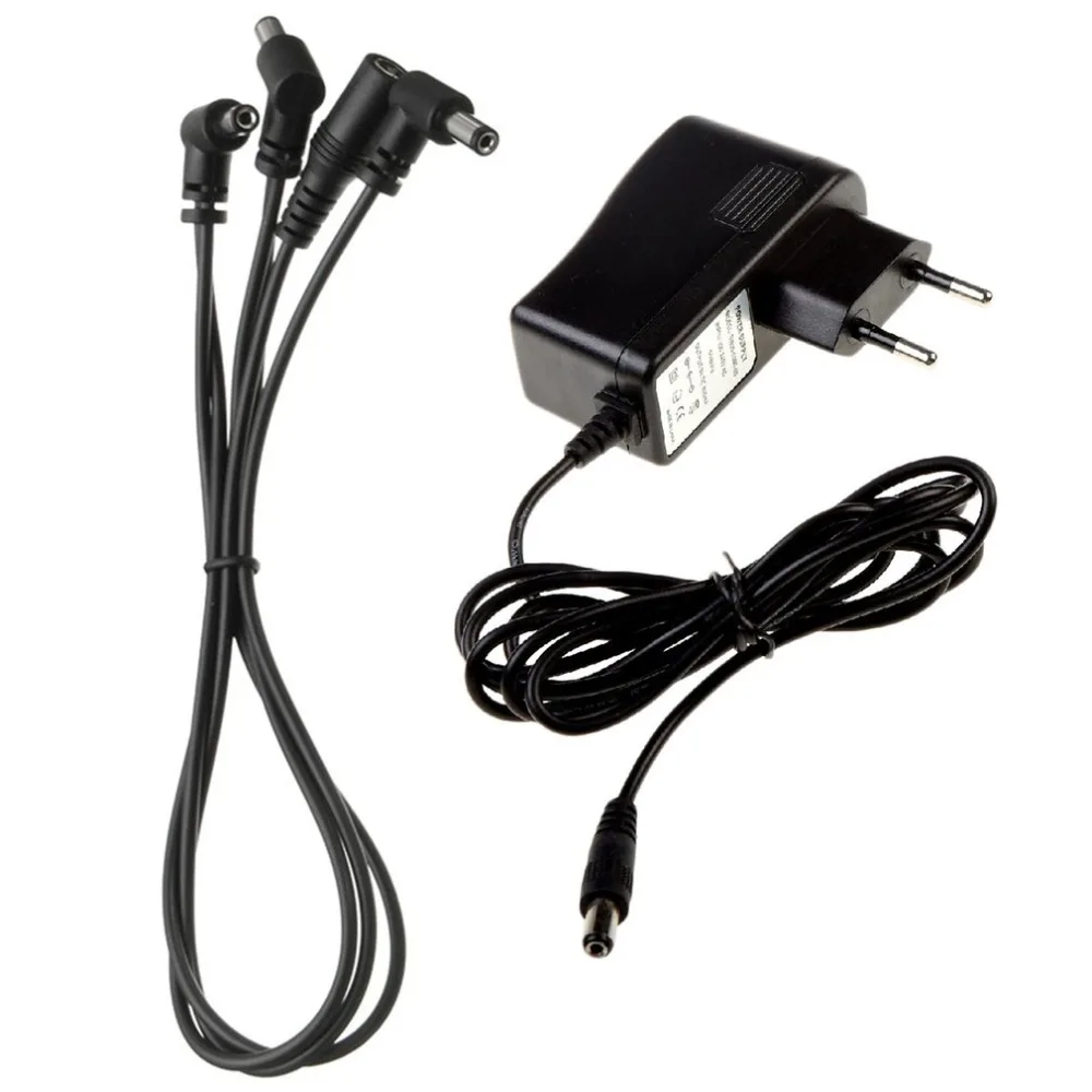Guitar Pedal Power Supply Adapter 9V DC 1A&3 Way Splitter Cable Cords US/UK/EU/AU Plug
Guitar Pedal Power Supply Adapter 9V DC 1A&3 Way Splitter Cable Cords US/UK/EU/AU Plug