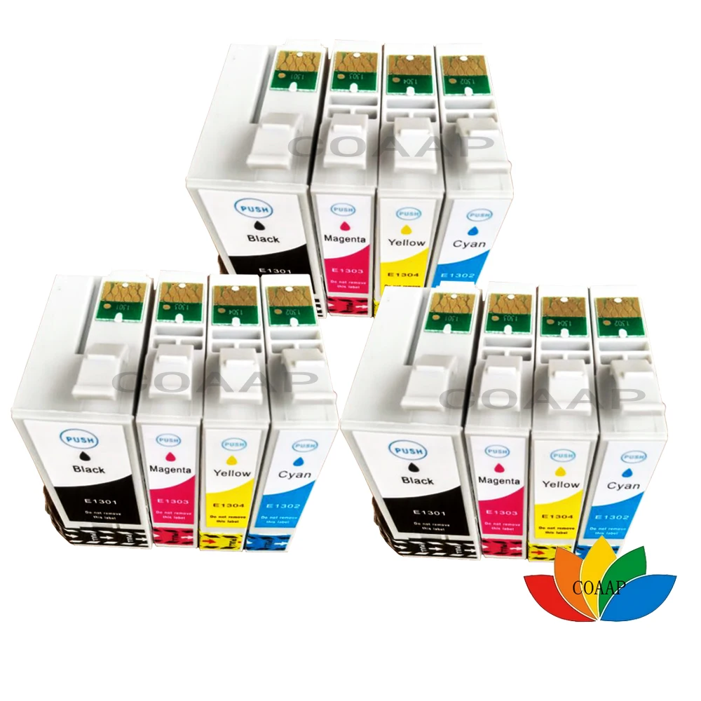 12PCS Compatible Ink Cartridges For Epson Workforce 3010DW 3520DWF 3530DTWF 3540DTWF T1301 - T1304
12PCS Compatible Ink Cartridges For Epson Workforce 3010DW 3520DWF 3530DTWF 3540DTWF T1301 - T1304