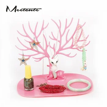 Meetcute Fashion Earring Necklace Bracelet Plastic Jewelry Holder Unique Deer Shape Stand Display Organizer Holder 3 Color
Meetcute Fashion Earring Necklace Bracelet Plastic Jewelry Holder Unique Deer Shape Stand Display Organizer Holder 3 Color