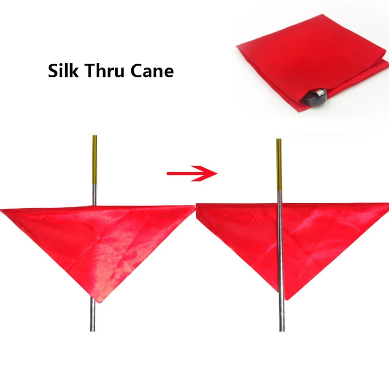 Silk Thru Cane Stage Magic Magic Tricks Silk for Professional Magicans Streets Props Tools Funny Megia Toys for Kids Learning
Silk Thru Cane Stage Magic Magic Tricks Silk for Professional Magicans Streets Props Tools Funny Megia Toys for Kids Learning