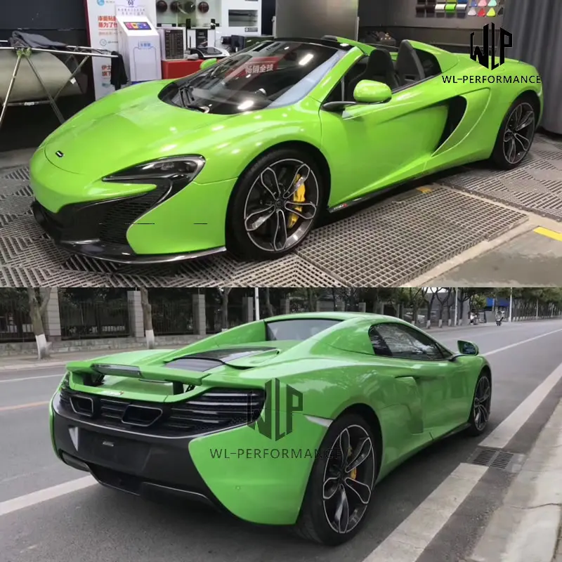 MC CF/FRP unpainted Materials Front bumper with net grid Hood Intake bellows Front fenders Bottom plate For McLaren 675LT
MC CF/FRP unpainted Materials Front bumper with net grid Hood Intake bellows Front fenders Bottom plate For McLaren 675LT