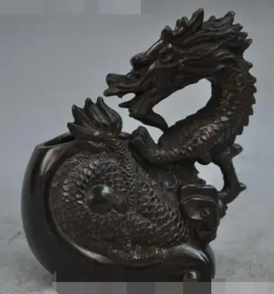 S3848 7" chinese bronze copper zodiac Dragon beast Pot Vase Jar Penholder lucky Statue discount 30% (C0324)
S3848 7" chinese bronze copper zodiac Dragon beast Pot Vase Jar Penholder lucky Statue discount 30% (C0324)