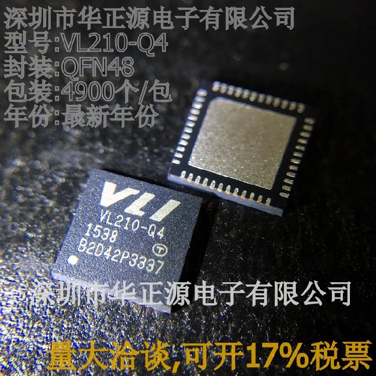 5PCS/LOT VL210-Q4/VL210 QFN48 VIA VLI Super-Speed USB Hub Controller :1 Port USB3.0 and 3 Ports USB2.0 100% New&Original
5PCS/LOT VL210-Q4/VL210 QFN48 VIA VLI Super-Speed USB Hub Controller :1 Port USB3.0 and 3 Ports USB2.0 100% New&Original