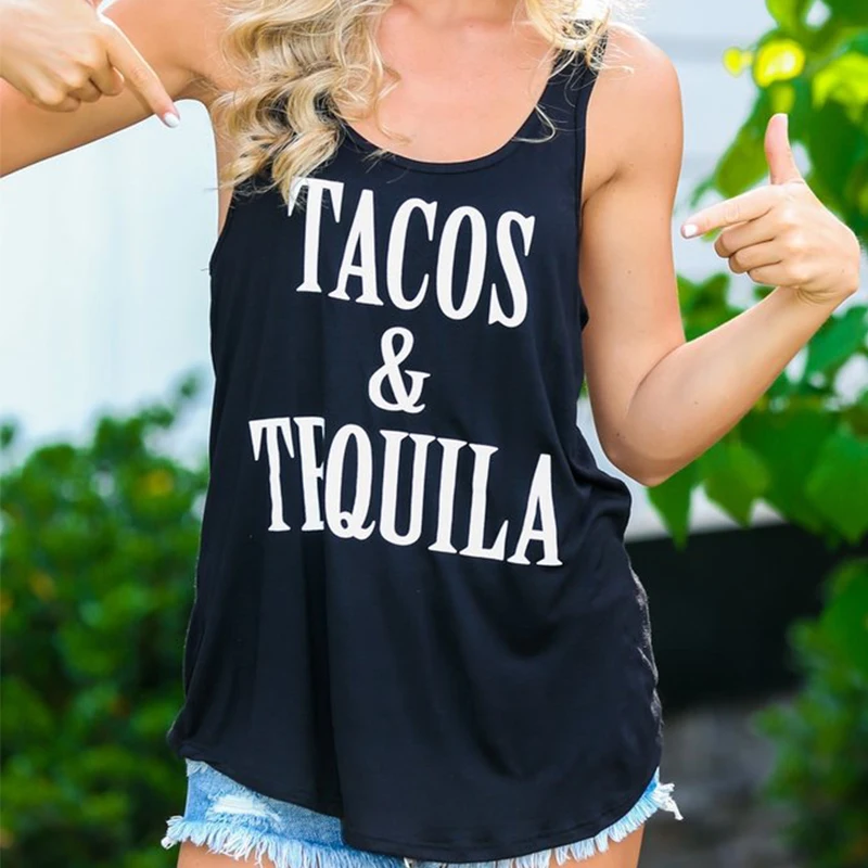 Tacos and Tequila Racerback Tank Tops Women Sleeveless Tank Tops Graphic Tee Summer Top Causal Shirts Girls Printed T-shirts
Tacos and Tequila Racerback Tank Tops Women Sleeveless Tank Tops Graphic Tee Summer Top Causal Shirts Girls Printed T-shirts