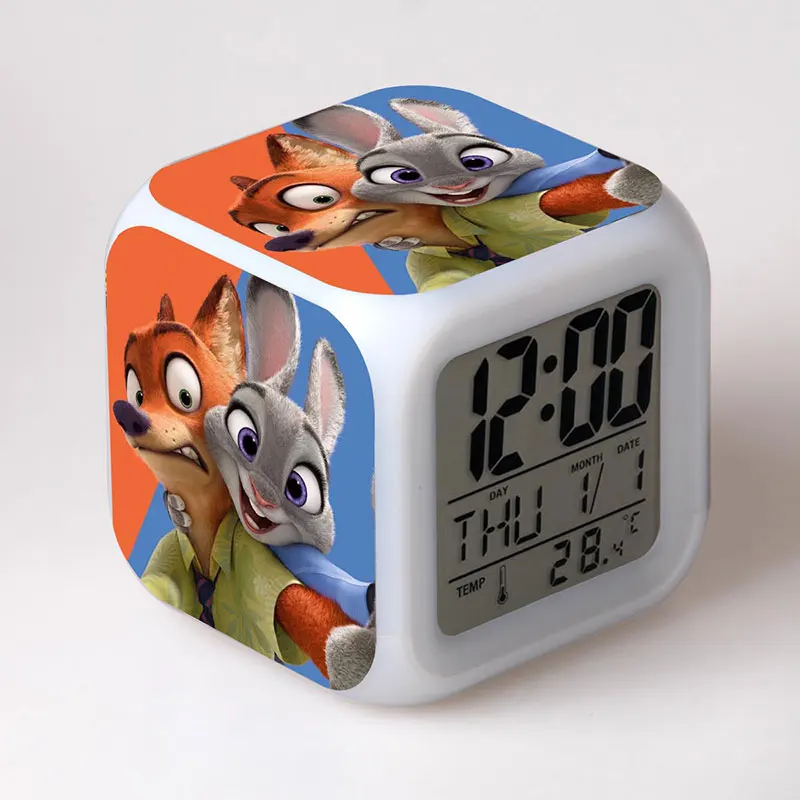 Love Nick Anime Figurine Zootopia Zootropolis Funny Nick and Judy Alarm Clock Colorful Touch Light Kids Toys
Love Nick Anime Figurine Zootopia Zootropolis Funny Nick and Judy Alarm Clock Colorful Touch Light Kids Toys