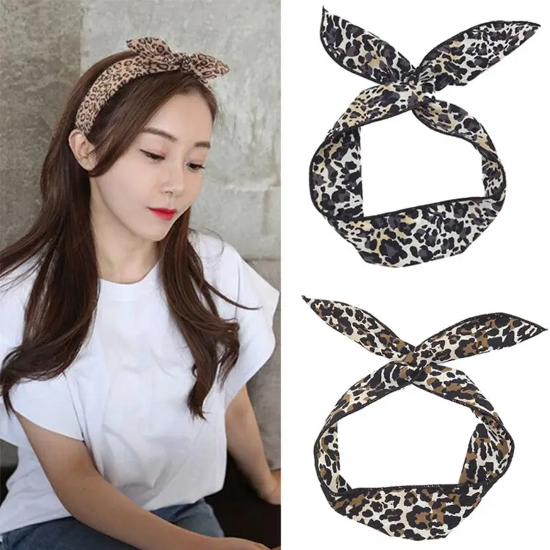 Women Girls Rabbit Ears Iron Wire Hairband Leopard Printed Colorful Bow Headband Elastic Twist Casual Sport Dancing Turban
Women Girls Rabbit Ears Iron Wire Hairband Leopard Printed Colorful Bow Headband Elastic Twist Casual Sport Dancing Turban