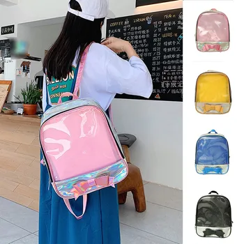 Women Bow Fashion Bowknot Transparent Shoulder Backpack Casual Bag New Multi Colors Panelled Patchwork Hot Retro Design Backpack
Women Bow Fashion Bowknot Transparent Shoulder Backpack Casual Bag New Multi Colors Panelled Patchwork Hot Retro Design Backpack