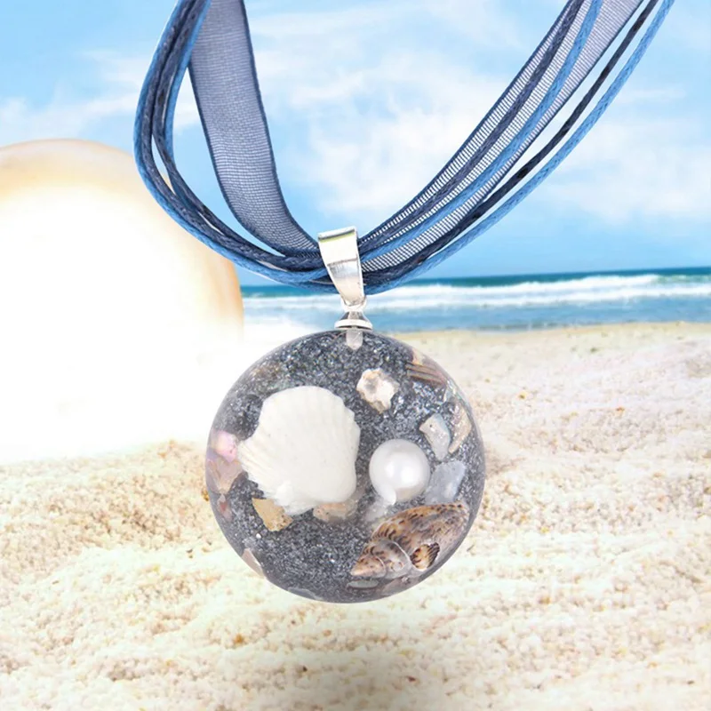 New Fashion Necklace Women Beach Wind Round Shell Conch Necklace Long Marine Elements Resin Pendant Ribbon Chain Necklace
New Fashion Necklace Women Beach Wind Round Shell Conch Necklace Long Marine Elements Resin Pendant Ribbon Chain Necklace