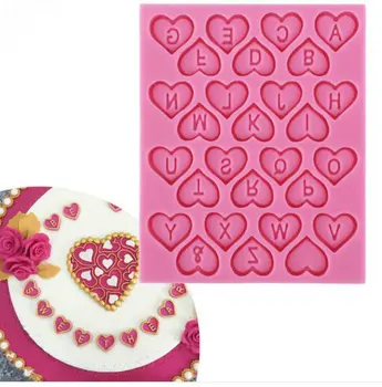 Fondant Silicone Cake Mold Decorating Tools Sweet Heart English Letter Alphabet Chocolate Cupcake Cooking Tools Soap Candy A483
Fondant Silicone Cake Mold Decorating Tools Sweet Heart English Letter Alphabet Chocolate Cupcake Cooking Tools Soap Candy A483