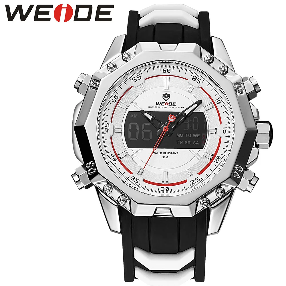 WEIDE 6406 Genuine Mens Quartz Watches Top Brand Luxury Alarm Clock Waterproof Sport Wristwatch Analog Digital Automatic Watch
WEIDE 6406 Genuine Mens Quartz Watches Top Brand Luxury Alarm Clock Waterproof Sport Wristwatch Analog Digital Automatic Watch