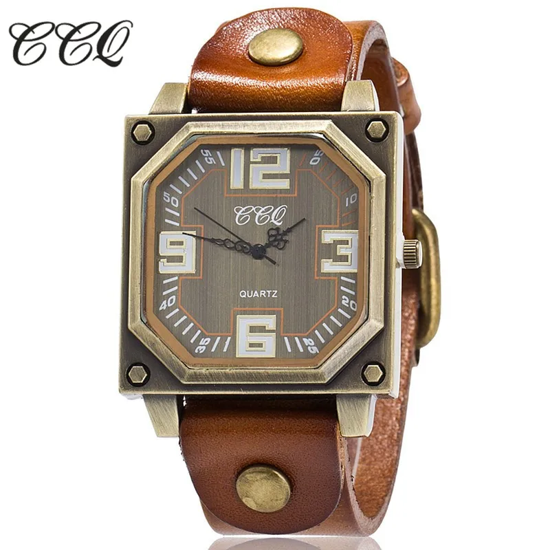 CCQ Brand Men Vintage Leather Bracelet Watch Women Casual WristWatch Luxury Quartz Watch Relogio Feminino Reloj Hombre Gift 1910 
CCQ Brand Men Vintage Leather Bracelet Watch Women Casual WristWatch Luxury Quartz Watch Relogio Feminino Reloj Hombre Gift 1910