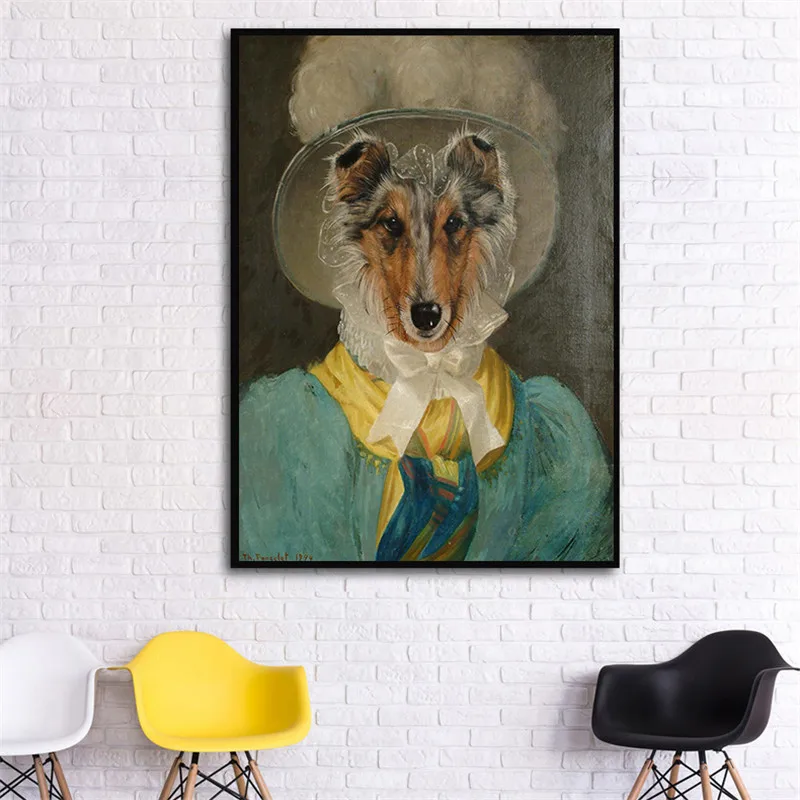 Clever Dog Painting Funny Animals Poster Vintage Critters Canvas Pictures for Living Room Wall Art Home Decor Cuadro Decoration
Clever Dog Painting Funny Animals Poster Vintage Critters Canvas Pictures for Living Room Wall Art Home Decor Cuadro Decoration