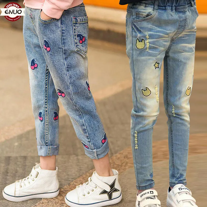 Children's Clothes Girls Autumn Cotton Pants Kids Casual Jeans Leggings For 2T To 14 T Baby Cartoon Hole Trousers Pencil pants
Children's Clothes Girls Autumn Cotton Pants Kids Casual Jeans Leggings For 2T To 14 T Baby Cartoon Hole Trousers Pencil pants