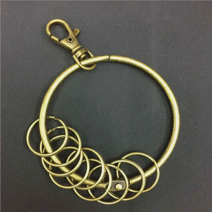 Retro Metal buckle Lobster clasp Large keeper Key Chain Ring pendent decoration Birthday gift YSK267
Retro Metal buckle Lobster clasp Large keeper Key Chain Ring pendent decoration Birthday gift YSK267