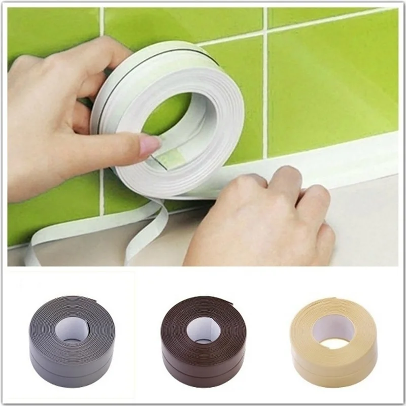 3.2mx3.8cm PVC Material Sink Stove Crack Strip Kitchen Bathroom Bathtub Corner Sealant Tape Mildew resistant Waterproof
3.2mx3.8cm PVC Material Sink Stove Crack Strip Kitchen Bathroom Bathtub Corner Sealant Tape Mildew resistant Waterproof