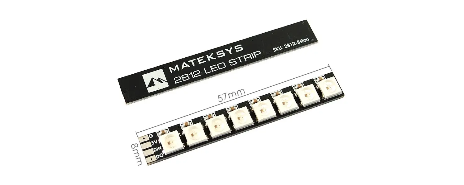2 pcs MATEKSYS Matek ARM Light LED 2812 LED STRIP SLIM 57*8mm Board for FPV LED Drone ARM Light BetaFlight INAV
2 pcs MATEKSYS Matek ARM Light LED 2812 LED STRIP SLIM 57*8mm Board for FPV LED Drone ARM Light BetaFlight INAV