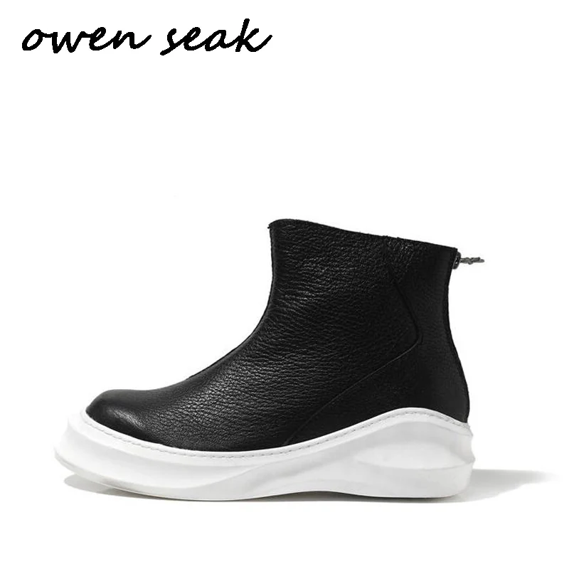 New Men Casual Boots Cow Leather High-TOP Ankle Boots Luxury Trainers Spring Zip Flats Black Shoes Sneakers
New Men Casual Boots Cow Leather High-TOP Ankle Boots Luxury Trainers Spring Zip Flats Black Shoes Sneakers