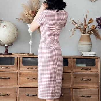 2019 Dress Sexy Celebrity Short Plaid Pink Slit O Neck Button Women Temperament Night Club Body con Party Dresses Wholesale
2019 Dress Sexy Celebrity Short Plaid Pink Slit O Neck Button Women Temperament Night Club Body con Party Dresses Wholesale