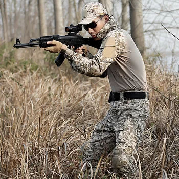 Outdoor Camouflage Hunting Clothes Men Army Uniform Military Clothing Tactical Jackets+Pants Us Multicam Combat Ghillie Suits
Outdoor Camouflage Hunting Clothes Men Army Uniform Military Clothing Tactical Jackets+Pants Us Multicam Combat Ghillie Suits