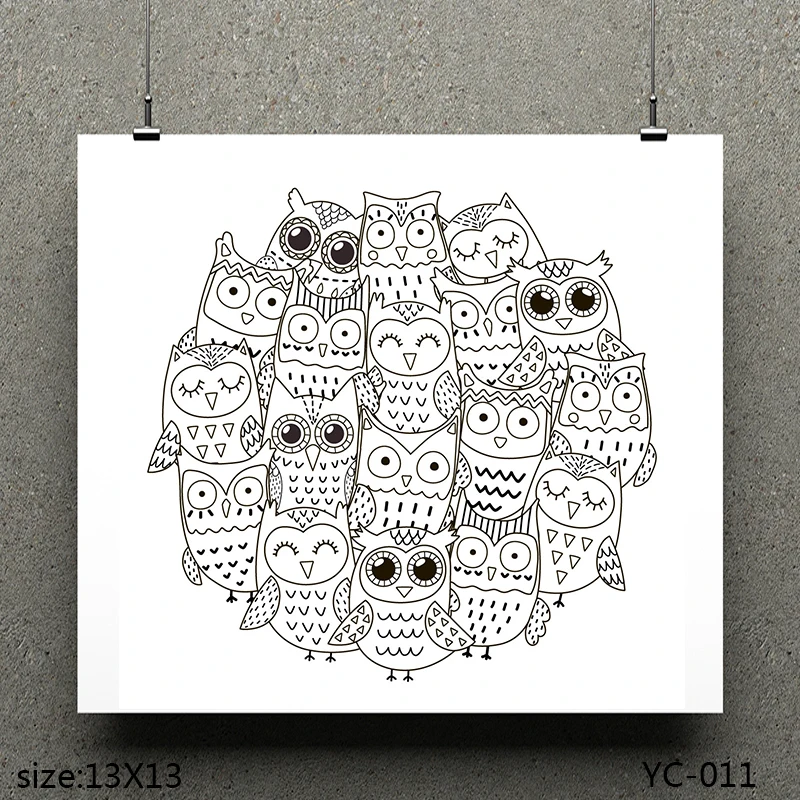 AZSG Big-eyed Owl/A group of owls Clear Stamps For Scrapbooking DIY Clip Art /Card Making Decoration Stamps Crafts
AZSG Big-eyed Owl/A group of owls Clear Stamps For Scrapbooking DIY Clip Art /Card Making Decoration Stamps Crafts