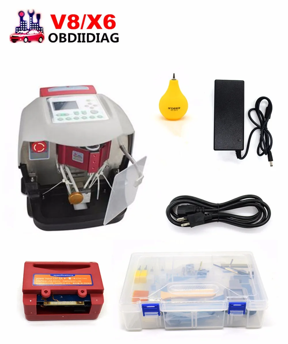 Automatic V8/X6 Key Cutting Machine X6 Car Key Cutting Machine V8 Auto Key Programmer With Free V2015 Database
Automatic V8/X6 Key Cutting Machine X6 Car Key Cutting Machine V8 Auto Key Programmer With Free V2015 Database