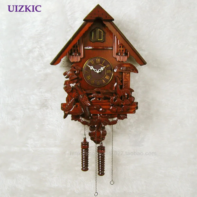 The bird flaps its wings/speaking/solid wood carving/small house cuckoo wall clock for children room festival gift present
The bird flaps its wings/speaking/solid wood carving/small house cuckoo wall clock for children room festival gift present