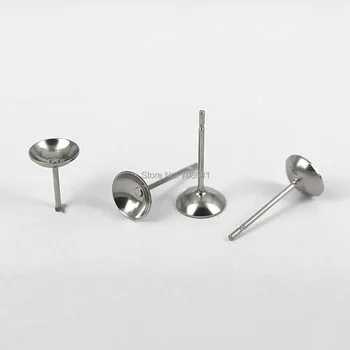 Stainless Steel Stud Earrings Bases Blanks Settings with Circle Bezel Pearls Cameo Cabochons Ear Pins Earrings post DIY Findings
Stainless Steel Stud Earrings Bases Blanks Settings with Circle Bezel Pearls Cameo Cabochons Ear Pins Earrings post DIY Findings