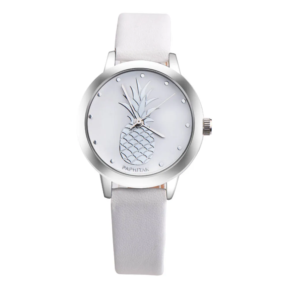 Top Brand Womens Watches Fashion Leisure Gift Pineapple Faux Leather Analog Quartz Watch Clock reloj mujer montre femme *L
Top Brand Womens Watches Fashion Leisure Gift Pineapple Faux Leather Analog Quartz Watch Clock reloj mujer montre femme *L