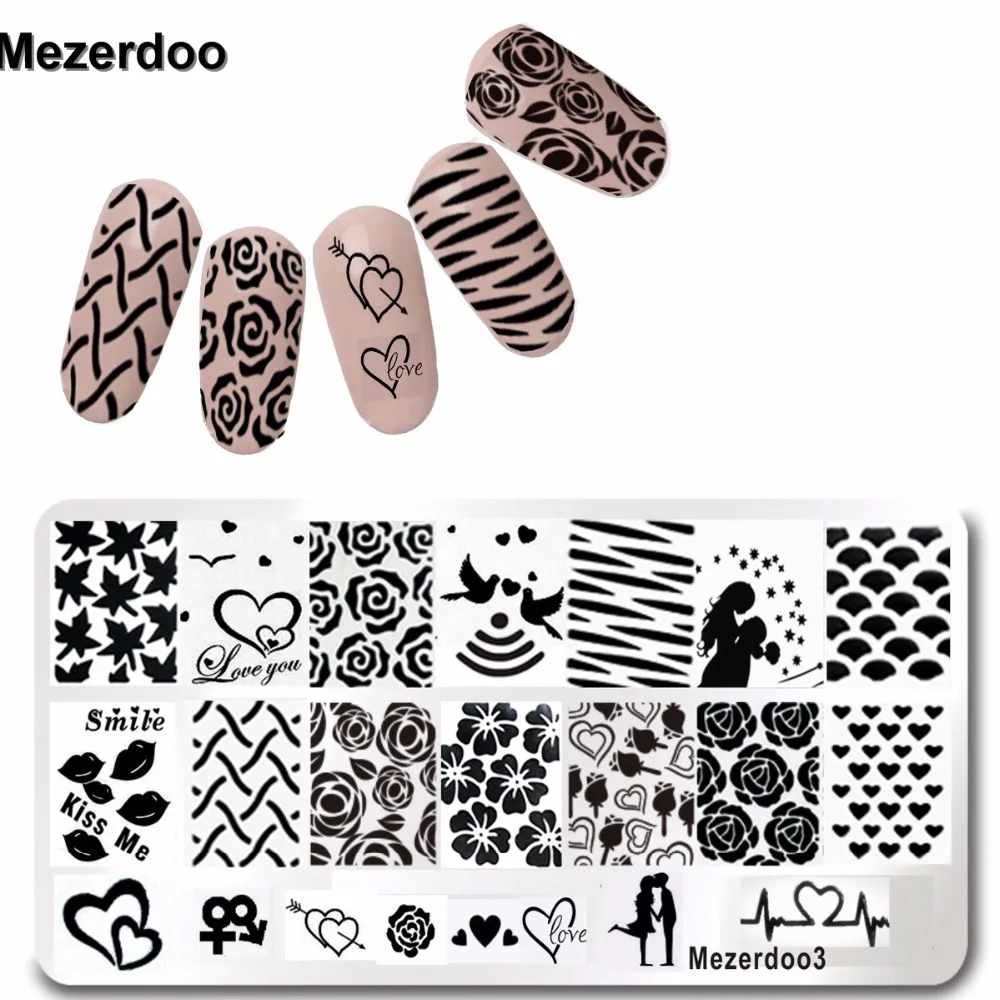 DIY Valentine Gift Heart Love Designs Rose Rectangle Stamping Plate Code Opera Mask Jewelry Plant Nail Art Image Plate Mezerdoo3
DIY Valentine Gift Heart Love Designs Rose Rectangle Stamping Plate Code Opera Mask Jewelry Plant Nail Art Image Plate Mezerdoo3