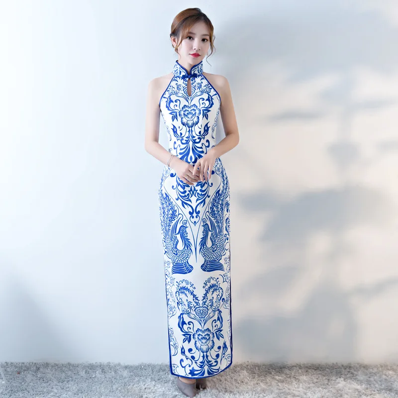Vintage Chinese Style Cheongsam Wedding Dress Womens Sleeveless Long Gown Qipao Party Evening Dress Retro Clothes Vestido S-XXXL
Vintage Chinese Style Cheongsam Wedding Dress Womens Sleeveless Long Gown Qipao Party Evening Dress Retro Clothes Vestido S-XXXL