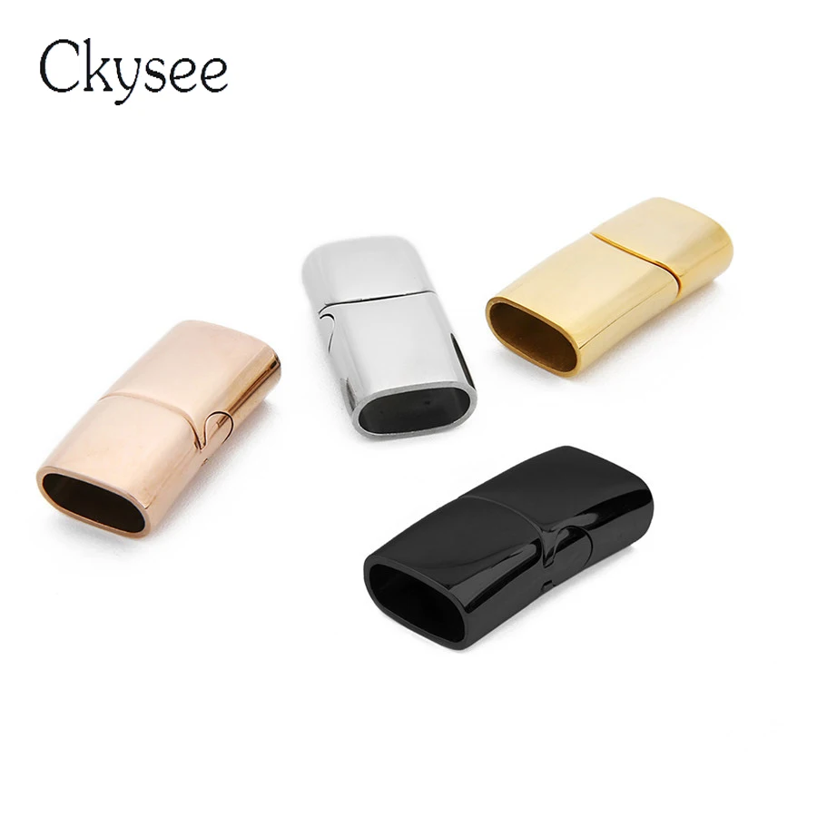 Ckysee 1Set Stainless Steel Square Oblate Buckle Magnetic Clasps Hook Findings Flat Leather Bracelet For Diy Jewelry Making
Ckysee 1Set Stainless Steel Square Oblate Buckle Magnetic Clasps Hook Findings Flat Leather Bracelet For Diy Jewelry Making