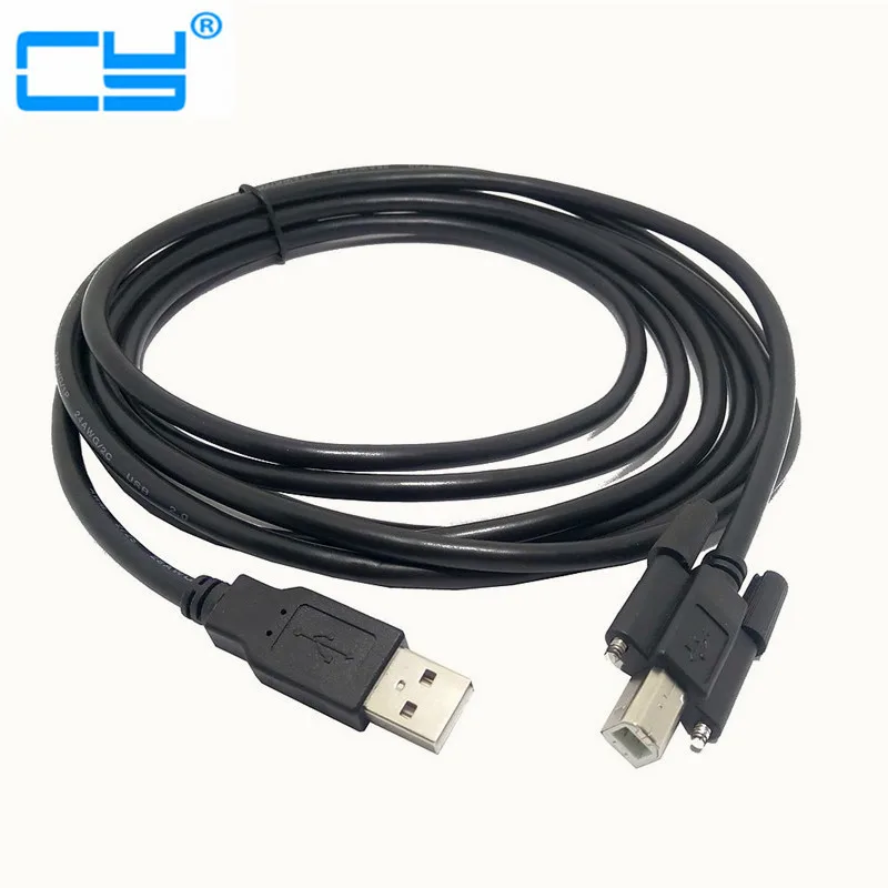 USB 2.0 A Male to B Male date line Cable with Screw holes Connector For Printer Hard disk box Scanner 1m/1.5m/3m/5m
USB 2.0 A Male to B Male date line Cable with Screw holes Connector For Printer Hard disk box Scanner 1m/1.5m/3m/5m