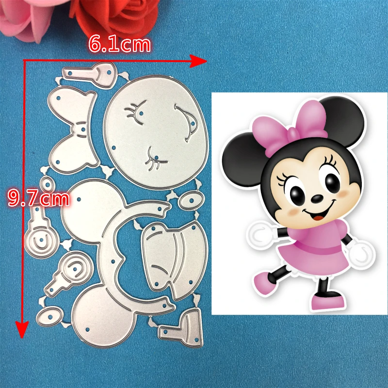 1PCS Cute minnie cutting die+1PCS carft Tag Stencil For DIY Scrapbook Paper Card Decorative Craft Embossing Die Cuts
1PCS Cute minnie cutting die+1PCS carft Tag Stencil For DIY Scrapbook Paper Card Decorative Craft Embossing Die Cuts