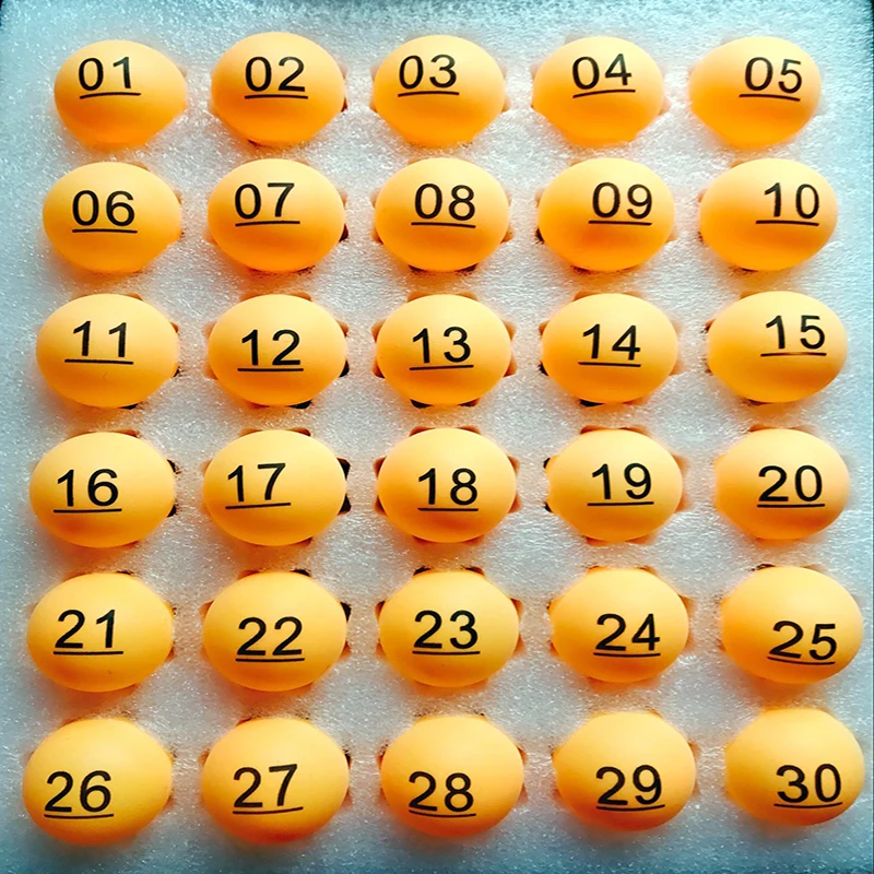 200 pcs yellow game ball Lottery digital number ball tender beating with underline pingpong
200 pcs yellow game ball Lottery digital number ball tender beating with underline pingpong