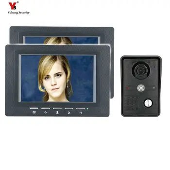 Yobang Security 7'' Wired Visual Intercom Doorbell Indoor Monitor 700TVL Night View Door Phone Door Entry Security Intercom Kits
Yobang Security 7'' Wired Visual Intercom Doorbell Indoor Monitor 700TVL Night View Door Phone Door Entry Security Intercom Kits